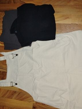 Three Pairs Of Short Overalls with Metal Strap Buckles